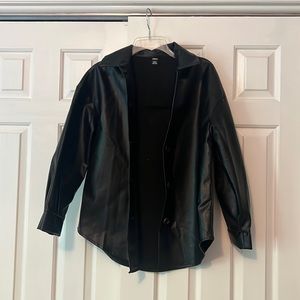 Faux leather jacket